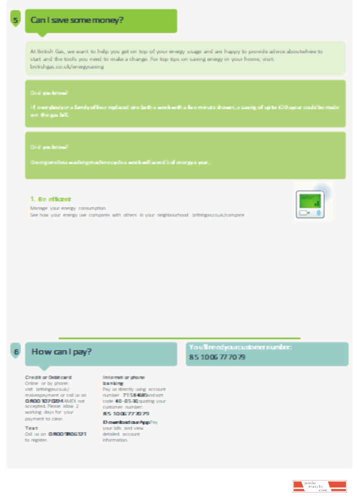 British gas utility business bill,  SCR, page 3 PSD template